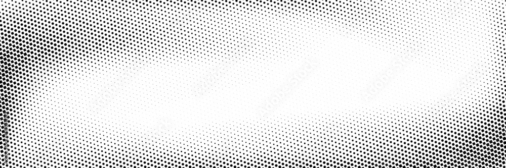 Poster grunge halftone gradient background. faded dotted gritty noise texture. black and white rasterized s