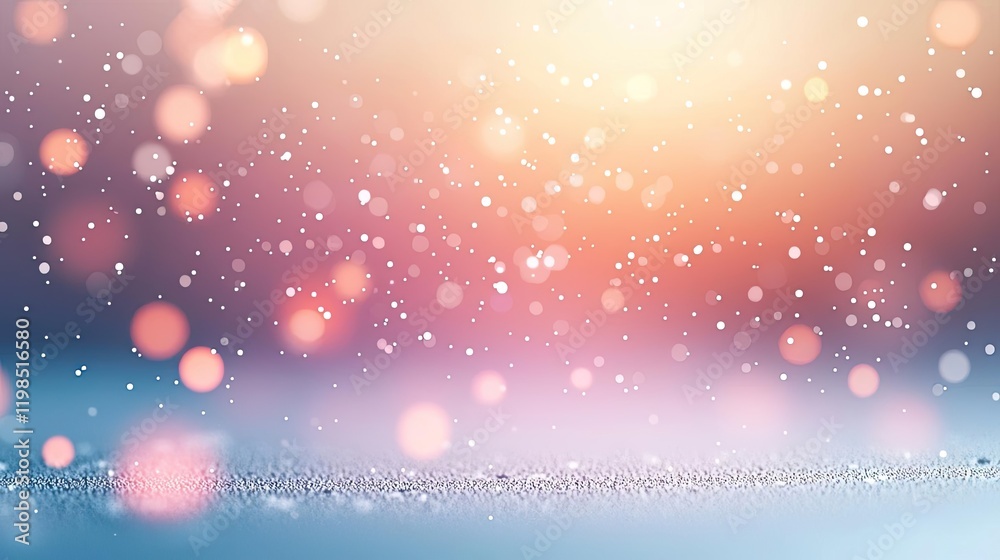 Aufkleber Dust pollution idea. Soft, dreamy bokeh background with sparkling lights and a gentle color gradient.