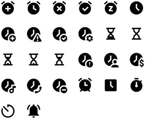 Set of Clocks icons