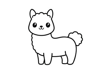alpaca cartoon