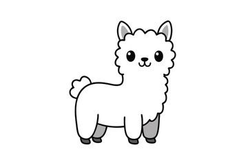 alpaca cartoon