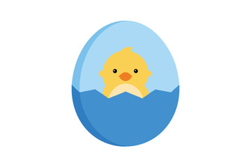 easter egg with chicken