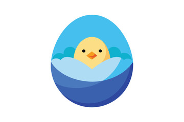 easter egg with chicken