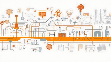 A scientific infographic with crisp icons, simplified diagrams, and a calm color scheme for easy comprehension. 