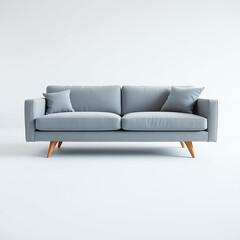 Stylish Dark Gray Sofa with Classic Design.