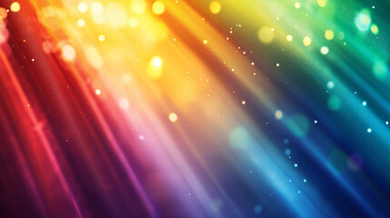 Dreamy Holographic Rainbow Light Refraction Texture with Abstract Soft Bokeh