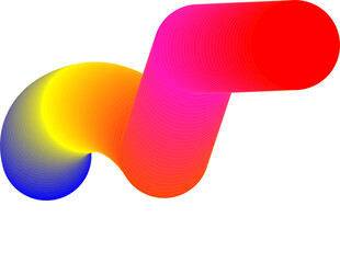 Abstract Neon Gradient Futuristic Shapes