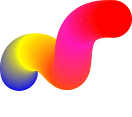 Abstract Neon Gradient Futuristic Shapes