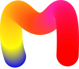 Abstract Neon Gradient Futuristic Shapes