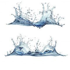 water splash isolated on transparent background PNG