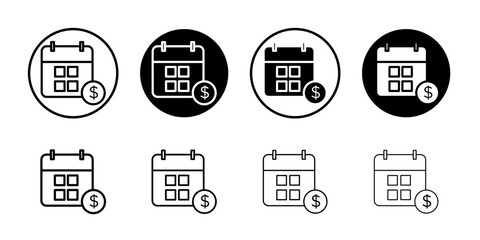 Payday icon Flat art illustration in outline