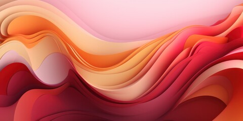 Abstract Red Orange Pink Swirls: A Fluid Dynamic Art Design