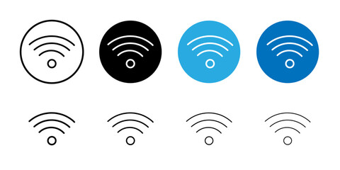 Signal icon Flat art illustration in outline