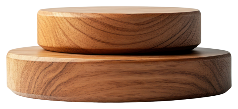 PNG Podium wood display round minimalist.