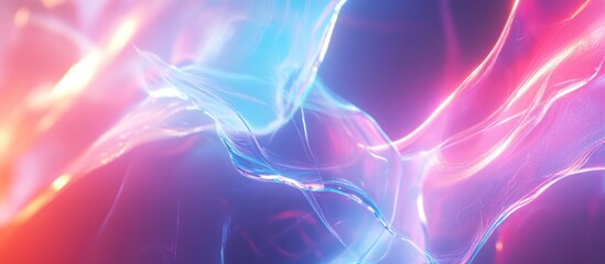 Obraz premium Abstract Neon Lights and Glowing Shapes