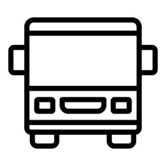 Bus icon. Vector line icon