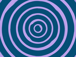 Abstract concentric circles background, teal and lavender, hypnotic pattern, modern design.