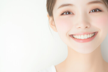 Obraz premium 整った歯並びの女性 Well-aligned teeth