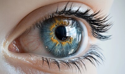 Fototapeta premium Clear Human Eye Concept Design, Generative AI