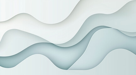 Obraz premium High-Quality Light Blue Background with Soft White Gradient and Curved White Shapes Smooth, Simple Composition in Ultra High Definition