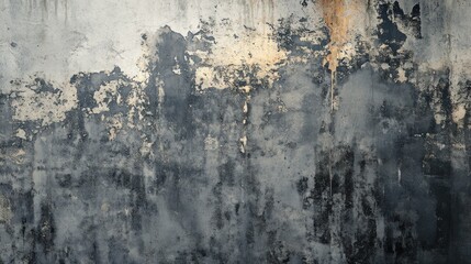 Fototapeta premium Abstract Weathered Wall Texture: A Study in Grey and Black