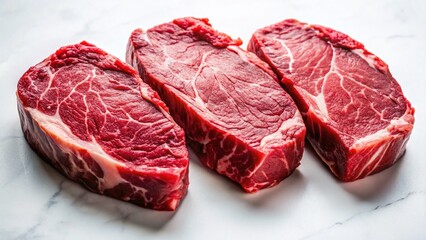 Fototapeta premium Gourmet Marbled Beef Steak Silhouette: Culinary Photography