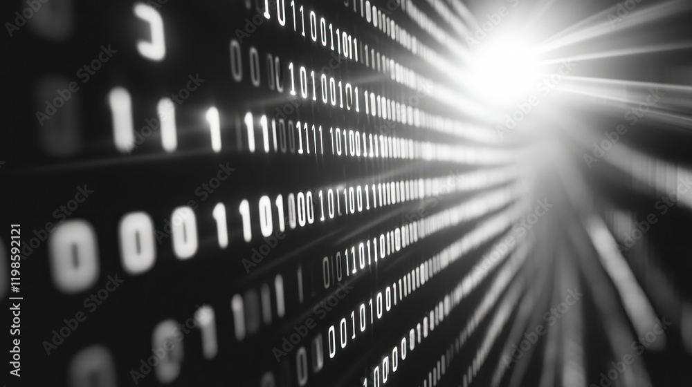 Poster binary code tunnel: a digital abstract