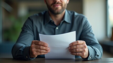 Businessman With Paper