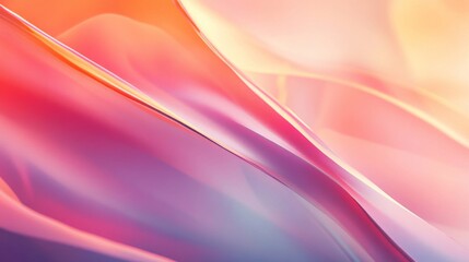 Abstract Gradient with Curved Lines and Blending Colors