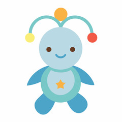 Adorable vector illustration of children's toys