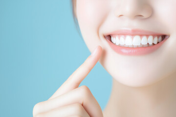 整った歯並び　Well-aligned teeth