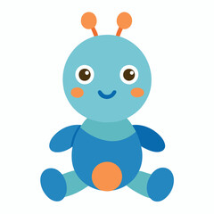 Adorable vector illustration of children's toys