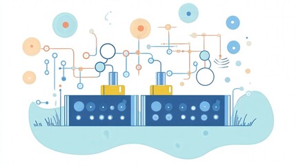 diagram of an oxidation-reduction reaction in batteries,