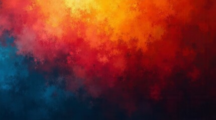 Vibrant Color Gradient Grainy Texture Background Orange Red Blue Abstract Color Shape Black Backdrop