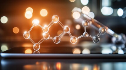 Molecular Structure Visualization on Digital Device