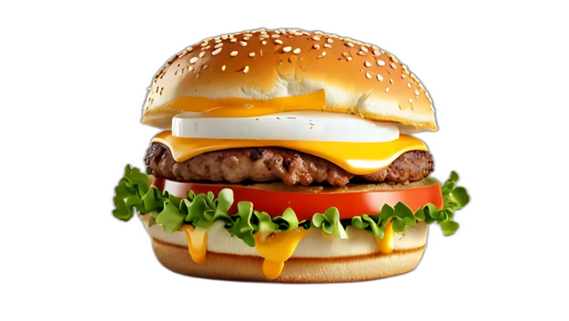 
An egg burger is a delicious fusion of flavors that brings together a juicy patty, a perfectly cooked egg, and a medley of toppings, all nestled between soft burger buns. The egg, often fried or poac
