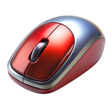 recommend clip art: Computer mouse with a light isolated on transparent background