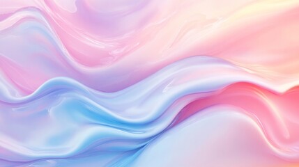 Fototapeta premium Abstract Pink and Blue Swirling Liquid Texture