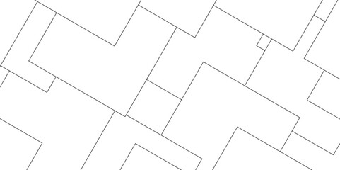 Abstract seamless random geometric white, black square lines pattern on a transparent background design. abstract background with luxury geometric random chaotic lines. squares and triangle line.