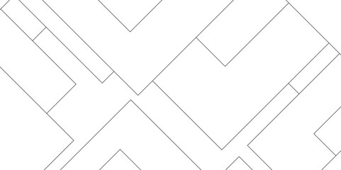 Abstract seamless random geometric white, black square lines pattern on a transparent background design. abstract background with luxury geometric random chaotic lines. squares and triangle line.