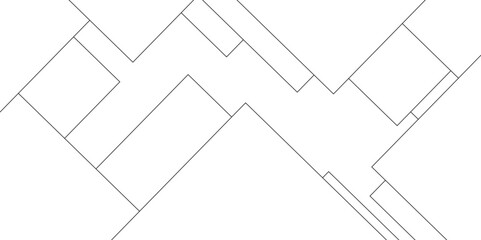 Abstract seamless random geometric white, black square lines pattern on a transparent background design. abstract background with luxury geometric random chaotic lines. squares and triangle line.