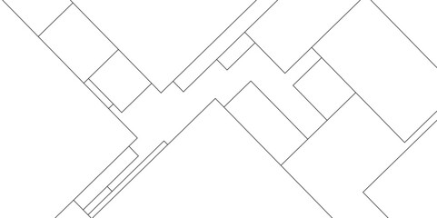 Abstract seamless random geometric white, black square lines pattern on a transparent background design. abstract background with luxury geometric random chaotic lines. squares and triangle line.