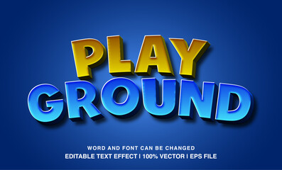 editable text effect play ground