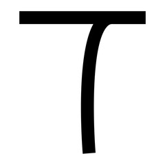 Ibrani alphabet icon letter dalet