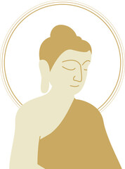 부처님 일러스트 석가탄신일 부처님오신날 5월 행사 불교 Buddhism Buddha's birthday May event  function occasion  ceremony Vector illustration