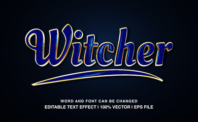 editable text effect witcher