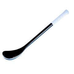 Hurling stick isolated on a white background, showcasing its sleek design and craftsmanship.