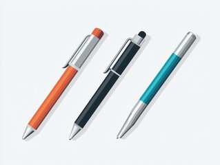 Fototapeta premium Sleek Stainless Steel Pen