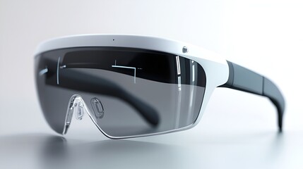 Photorealistic Smart Glasses Displaying Augmented Reality