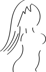 silhouette of a woman